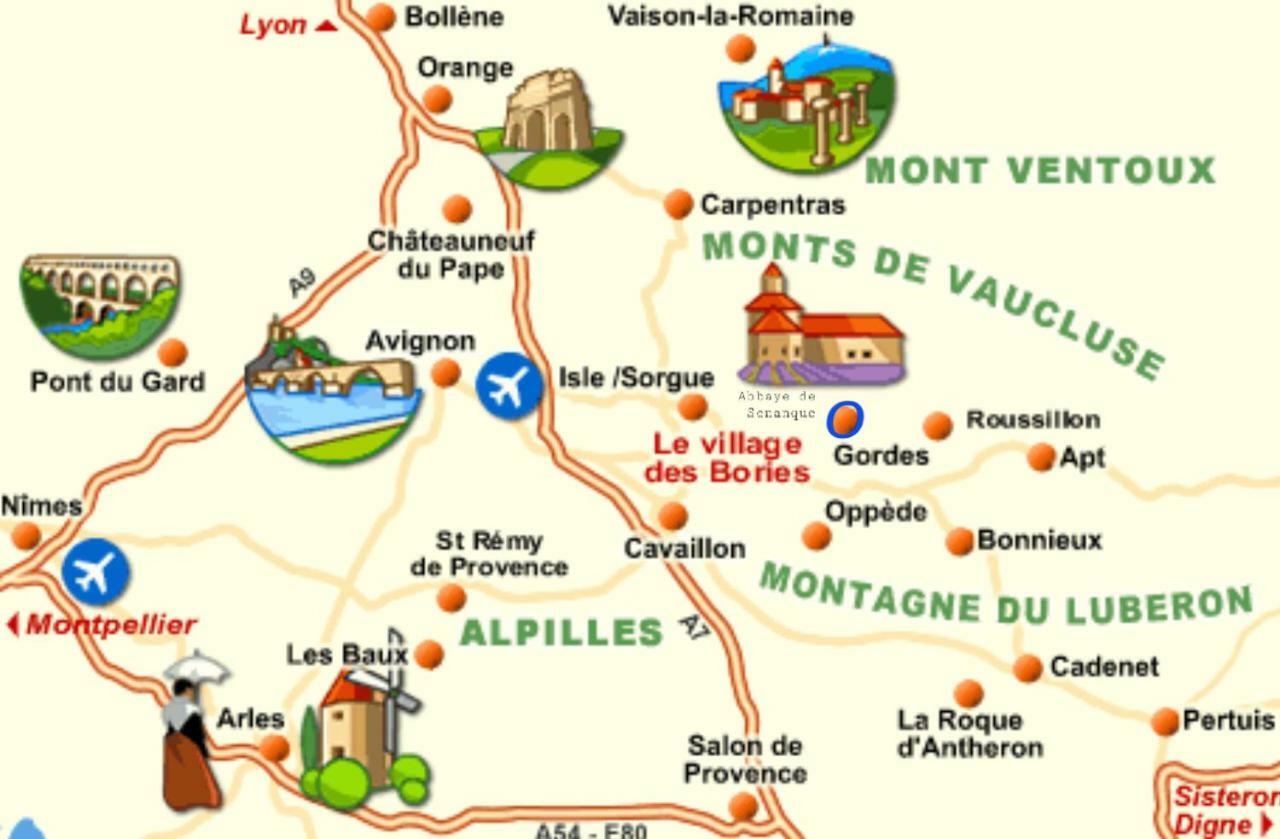 La Petite Galejade Villa Gordes Bagian luar foto